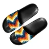 Kapcie plemienne geometryczne wzór mody Lekkie sandały Lets