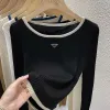 2023 Kadın Sweaters Kazak Örgü 2023Autumn Kış Out Gevşek Parçaların İçinde Uzun Sleeve Üstler Ms MS Render Linehed Women Daha Şövalye İnce