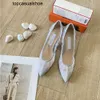JC Jimmynessity Choo Robe High Mesh Heels Lace Classic Shoes Designer Party Pointy Mesh Fairy Style Sexy Wedding Shoe Size 34-40