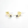 Stud Oorbellen VEWANT 925 Sterling Zilver Tanzanite CZ Zirkoon Liefde Oorbel Pendientes Luxe Fijne Sieraden Clips Piercing