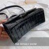 Fabriksdirektförsäljning timglas Nya krokodiler mönster utländsk stil mångsidig en axel msenger väska mode hand liten flicka designer purses dame handväskor