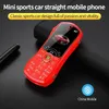 Écouteurs Mini bouton poussoir téléphone portable téléphone portable V7 téléphone de voiture 1.8 pouces double carte SIM Bluetooth Dialer écouteur petite taille téléphone sans caméra