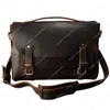 Hochwertige Crazy for handgemachte personalisierte Ledertasche Cambridge Horse Baotou Messenger Handgehaltene Herren-Umhängetaschen 10A+