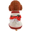 Hondenkleding Puppy Kerstkleding Huisdier Schattig Design Trui Winter Herfst Warme trui Kleine mode Knitwear Yorkshire Pomeranian