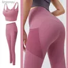 Active Set Women Yoga Set Gym Clothing Female Sport Fitness Suit Running Clothing Yoga Top+ Leggings Women Seamless Gym Yoga Bh Suits S-Xll240118