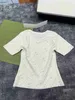 Designer-Damen-T-Shirt, Modemarke, langes T-Shirt, Sommer-Tops, Pullover, Brustlogo, Damenrock, Unterhemd, kurzer Pullover, Pullover, 18. Januar