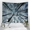 Tapestries Forest night sky big tapestry starry art wall hanging psychedelic scene bohemian home decoration bed sheet sofa blanket H240514