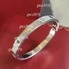 Pulseira de grife de 7mm de 7mm de diamante fino marca pura esterling sier para mulheres jóias de namorada do dia dos namorados com caixa