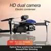 Ny D6 Air Drone med 3 st -batterier och dubbelkamera, optisk flödespositionering 540 ° Smart hinder Undvikande En nyckel Auto Return WiFi FPV Remote Control Toy Drone.