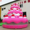 6m-19ft high Free Ship Outdoor Activities 6m-19.5ft high giant inflatable cake model air balloon for sale