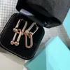 Luxury Charm Bamboo Bucket Hollow Locket Charm Earrings Hardware Brand Designer Drop Earrings With Box Party Gift