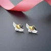 Серьги-гвоздики, двухцветные мини-маленькие и изысканные бесплатные парящие в небе Overlord Eagle персонализированные гендерные аксессуары