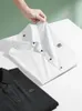 Męskie koszule 7xl Ice jedwabne koszula krótkie rękawe mężczyźni duże rozmiary S na bezkładki letnią wyprzedaż cienki trend odzież fcy
