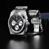 Andere Uhren PAGANI DESIGN 2023 NEU 1761 Schwarz Herren Sport Quarz es Edelstahl Tauchen AR-Beschichtung Saphir Wasserdicht Q240118