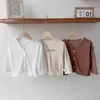 Jackets 2023 Summer New Baby Solid Cardigan ldren Cotton Breathable Sunscreen Jacket Fashion Girls Sun Proof Coat Infant Clothes H240508
