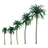 Decoratieve Bloemen Boom Model Beeldje Landschap Desktop Ornament Voor Strand Tropische Jungle Luau Hawaiiaanse Feestartikelen 10st