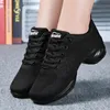 Lightweight Dancing Shoes For Women Breathable Jazz Dance Shoes Sport Sneakers Black Ladies Ballroom Dance Shoes Plus Size 41 240117