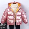 Crianças meninos meninas com capuz casacos casuais moda roupas quentes 2-6 anos crianças jaqueta simples outono inverno engrossar outwear