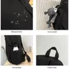 Borse per la scuola Zaino di grande capacità Borsa per laptop con accessorio in nylon resistente con zaino a tracolla con ciondolo unisex