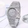 2022 Rose Gold Watch Men Diamond Men Watches Top Brand Luxury Iced Out Male Quartz Watch Calender Big Dial Gift for Men