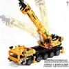 Blocks City Technician Construction Engineering Mobile Crane Vehicle Bricks Set Building Blocks Creative Kids Toys for Children Giftl231223