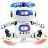 Kids Robot Roterend Dansspeelgoed Met Muziek LED-licht Elektronisch loopspeelgoed voor jongens Meisjes Verjaardag Kerstcadeau 240117