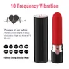 10 vitesses vibrateur G Spot rouge à lèvres Mini vagin balles femmes en plein air Clitoris Portable USB stimulateur de charge produit sexuel 240117