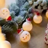 Weihnachtsdekorationen, Lichterketten, Schneemannform, batteriebetrieben, dekorativ, energiesparend, mit 2 Lichtern