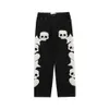 Blackair Skulls Jeans Skeleton Embroidery Jeans for Men Hip Hop High Street Y2Kメンズデニム240117