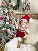 Pullover 2023 Winter Baby New Sleeve Sweater Sweater Kids Boys Christmas Christmas Infant Girl Fashion Tops Tops Tops H240508