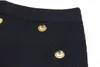 10002 2024 livraison gratuite Milan piste jupe courte noir Empire noir blanc bleu femmes haute qualité S M L XL XXL Mansh