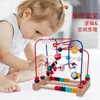 Montessori Giocattoli per bambini Rullo di legno Er Bead Labirinto Bambino Early Learning Educational Puzzle Matematica Giocattolo per bambini 1 2 3 anni 240117