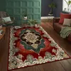 Vintage perski dywan z krótkim stosem do dekoracji salonu dywaniki sypialnia dywany dywany domowe zagęszcza maty podłogowe Dywan do mycia 240117