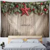 Tapisseries Christmas Tapestry Forest Snowman Tree Santa Claus Holiday Home Decoration Room Wallpapervaiduryd