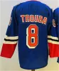 88 Maglia da hockey Patrick Kane Vladimir Tarasenko Jacob Trouba 23 Adam Fox 10 Artemi Panarin 31 Igor Shesterkin Mika Zibanejad Retro inverso