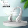 Electric Fans Hanging Neck Fans Mini Portable Bladeless USB Rechargeable Mute Sports Fan For Outdoor Ventilador Abanicos Cooling Fan YQ240118