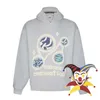 Herren Hoodies Sweatshirts Damen zweisteuelhafte Hosen gebrochener Planet Cosmic Connection Hoodie Männer Frauen Puff Pullover übergroß