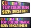 "39" Full Color RGB Programmable LED Sign with Scrolling Message Display for Store, High Brightness Outdoor WiFi LED Display, P10 Size"