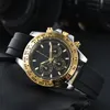 AAA Watch Man Designer Watches 고품질 팬더 116500 쿼츠 다기능 작은 세 바늘 나비 이중 더블 숨겨진 버클 스테인리스 스틸 시계 버클