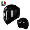 Capacete de motocicleta Agv aberto de rosto inteiro k Capacete de corrida para motocicleta Capa completa antiembaçante Capacete completo Brigada de motocicletas masculina e feminina Capacete de corrida leve WCPK