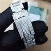 Ice Out Watch Men Arabic Numeral Full Diamond Sapphire Glass Automatyczny ruch na rękę Zegar korony na rękę