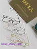 Designer-Mode-Sonnenbrillen-Online-Shop, Farbe, vollständige Brillenfassungen für Herren und Damen, gebackene Fassung, Myopie-Brille, reines Titangold, mit Gigt-Box GJV1