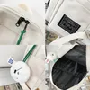 School Bags Street Cute Women Backpacks Waterproof Black White Nylon Backpack Korean Style Female Book Pack Student Laptop