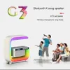 Alto-falantes de estante Multifuncional Bluetooth Speaker Alarm Clock Wireless Mobile Phone 15W Colorido Subwoofer de carregamento sem fio RGB Light HomeL2101