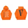 Big V refleja luz pareja suelta sudadera con capucha Diseñador para hombre Sudadera con capucha Moda Alta calidad Azul Naranja Púrpura Streetwear Sudadera con capucha para tamaño europeo