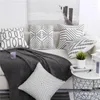 Pillow 45x45cm Grey Color Thicken Cotton Embroidery Sofa Cover Car Waist Home Decoration Throw Pillowcase