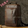 10A+ High quality bag Bags Horse Leather Backpack for Men's Travel with Cowhide Head Layer 15.6-inch Computer Handmade Crazy and Large Capacity Book