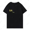 maglietta Designer T Shirt da uomo T-shirt di lusso T-shirt da uomo di marca di moda stampata con lettere in cotone solforato spesso stile classico di alta qualità