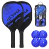 Männer Frauen Ballsportarten Pickleball-Paddel-Set Pickleball-Schläger Ball-Set 2 Schläger 4 Pickleball-Bälle mit Tragetasche 240117