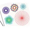 Magic Spirograph 그리기 장난감 그림 템플릿 다기능 액세서리 기하학적 통치자 제도 도구 스토리지 세트 어린이 240117